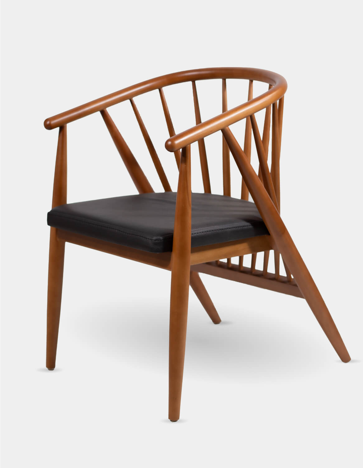 Wood Chair with Cushion seat